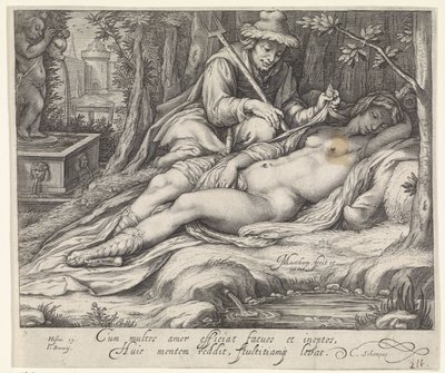 Cimone em Iphigenia de Jacob Matham