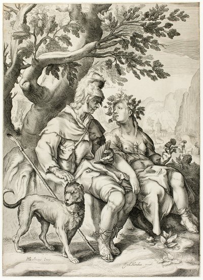 Corydon e Sylvia de Jacob Matham