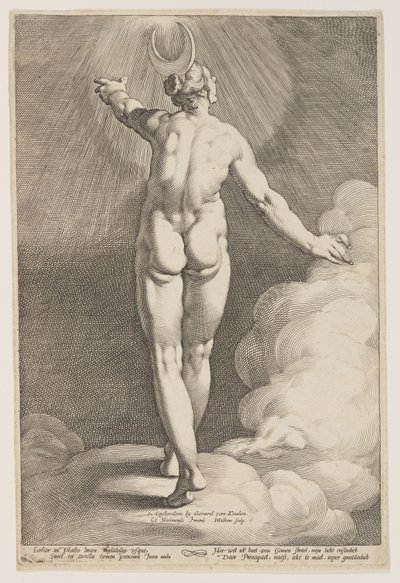 Diana nas Nuvens de Jacob Matham
