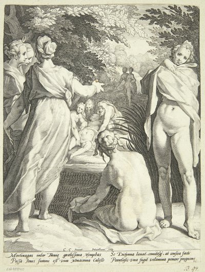 Diana descobre a gravidez de Callisto de Jacob Matham