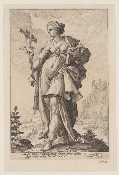 Fé, de As Virtudes de Jacob Matham