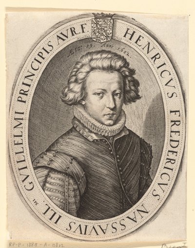 Frederico Henrique, Príncipe de Orange em 1602 de Jacob Matham