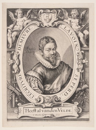Jan van de Velde, o Velho, Calígrafo em Haarlem de Jacob Matham