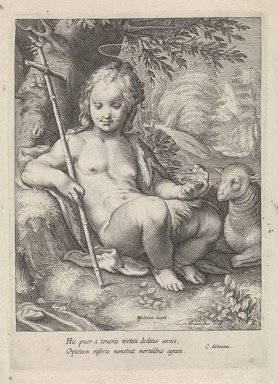 João Baptista em criança de Jacob Matham