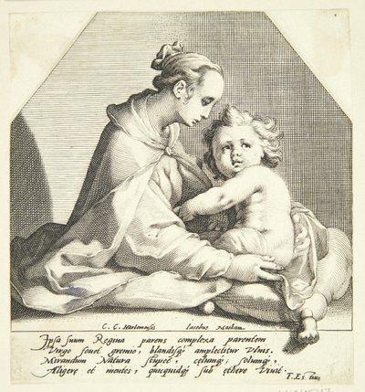 Virgem Maria com criança de Jacob Matham
