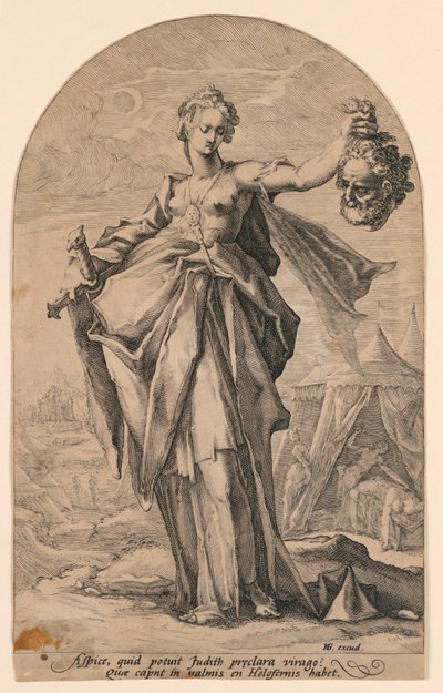 Judith, da série "Heróis do Antigo Testamento" de Jacob Matham