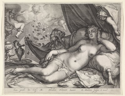 Júpiter e Danae de Jacob Matham