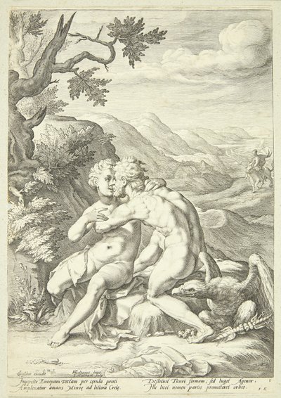 Júpiter e Europa de Jacob Matham