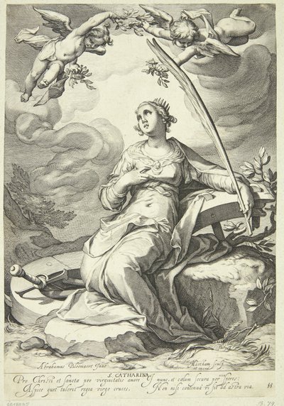 Catarina Fra Alexandria de Jacob Matham