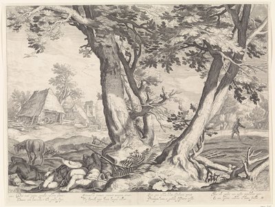 Paisagem com a parábola do semeador de Jacob Matham