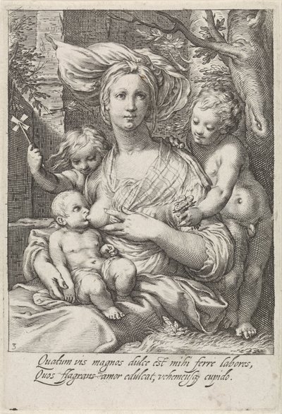 Amor (Caritas) de Jacob Matham