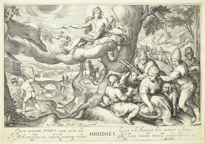 Meio-dia, horário de Febo de Jacob Matham
