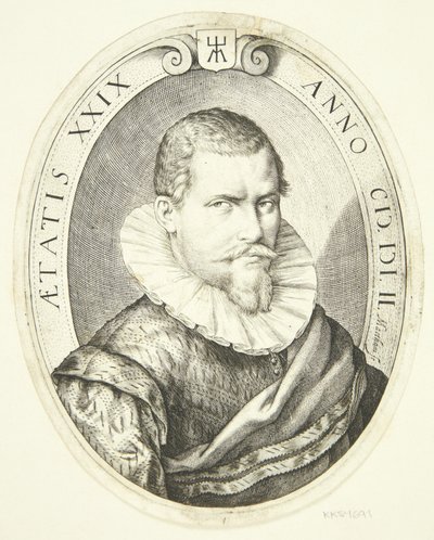 Retrato de um homem de 29 anos de Jacob Matham