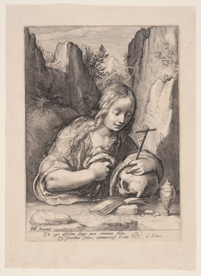 Santa Maria Madalena Arrependida de Jacob Matham