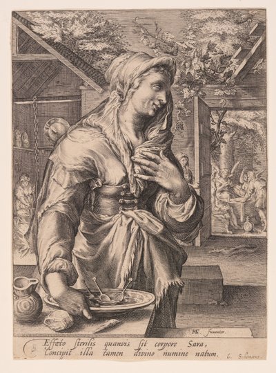 Sara, de As Mulheres dos Patriarcas de Jacob Matham