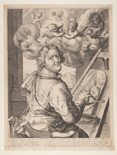 São Lucas pintando a Virgem de Jacob Matham