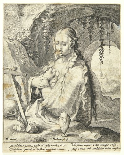 Santa Maria Madalena arrependida de Jacob Matham