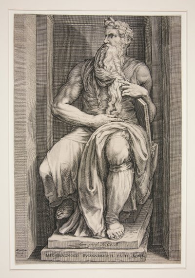 Estátua de Moisés do túmulo de Júlio II de Jacob Matham