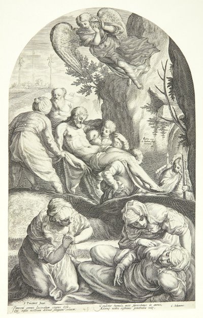 O Sepultamento de Cristo de Jacob Matham
