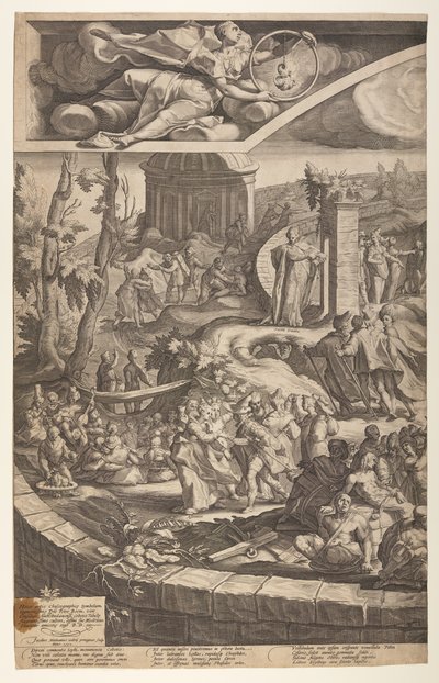 A Mesa de Cebes (placa 1) de Jacob Matham