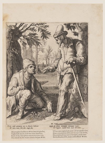 Dois camponeses de Jacob Matham
