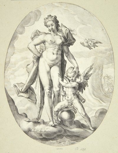 Vênus e Cupido de Jacob Matham