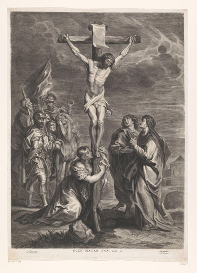 Cristo na cruz
Ecce mater tua (título sobre o objecto) de Jacob Neefs