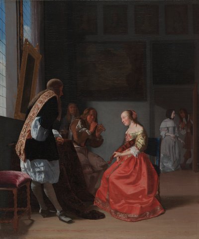 Uma Companhia Musical, c. 1668 de Jacob Lucasz Ochtervelt