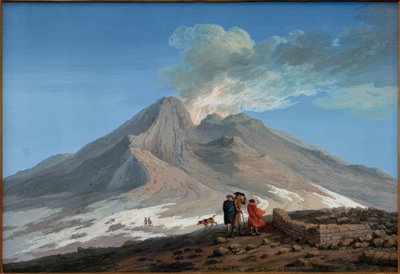 A cratera do Etna de Jacob Philipp Hackert