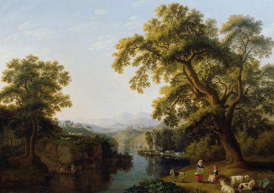 Vale do rio Isernia perto de Nápoles de Jacob Philipp Hackert