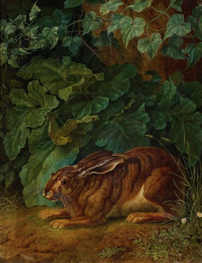 Alemão: Hare in the bushes de Jacob Philipp Hackert