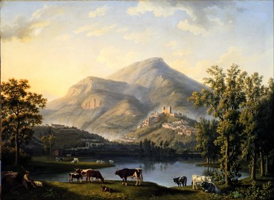 Veduta d&39;Itri (paisagem com vista de Itri) de Jacob Philipp Hackert