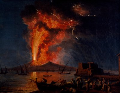 Erupção do Vesúvio de Jacob Philippe Hackert
