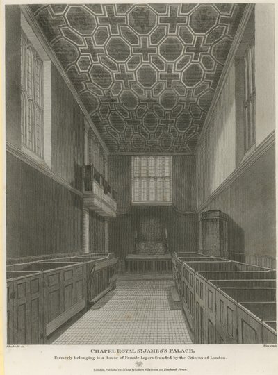 Capela Real no Palácio de St. James de Jacob Schnebbelie