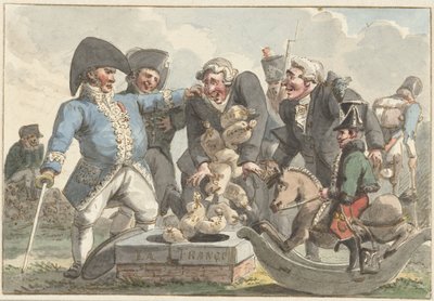 Desenho animado sobre o Tiercing de 1810 de Jacob Smies
