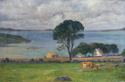 Vacas na paisagem de Jacob Sømme