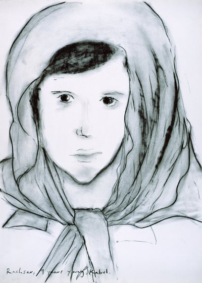Rachsar, Cabul, Afeganistão, 2002 (carvão sobre papel) de Jacob Sutton