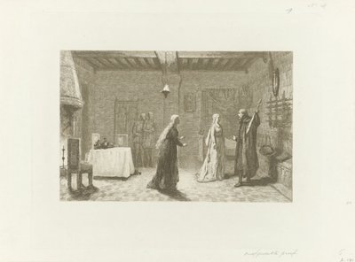 Números num salão interior de um castelo de Jacob Taanman