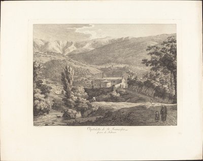 Ospitaletto di San Francesco, fora de Subiaco de Jacob Wilhelm Mechau