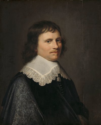 Retrato de um Homem, pensado para ser Salomon van Schoonhoven (1617-1653), Lord Lieutenant of Putten de Jacob Willemsz. Delff (II)
