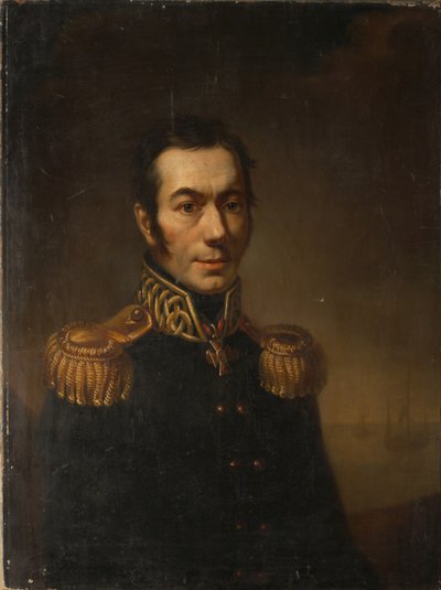 Retrato do escritor Platon Yakovlevich Gamaleya 1766-1817, 1821 de Jacob Zalessky