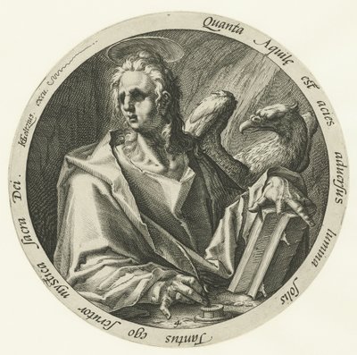 Evangelista João Os Quatro Evangelistas (título da série) de Jacob de Gheyn (II) (attributed to)