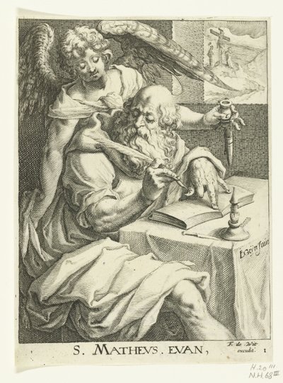 Evangelista Mateus
Os quatro evangelistas (título da série) de Jacob de Gheyn (II) (workshop of)