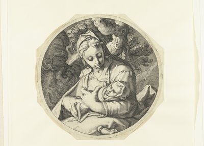 Maria com Cristo Criança
Maria com Cristo Criança e José com ferramentas de carpinteiro (título da série) de Jacob de Gheyn (II) (workshop of)