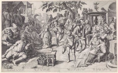 O filho pródigo desperdiça seu dinheiro de Jacob de Gheyn (II)