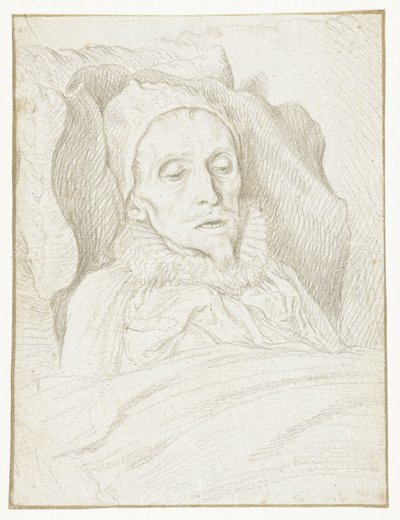 Retrato do Príncipe Maurice no seu leito de morte de Jacob de Gheyn (II)