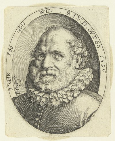 Retrato Rutgaert Jansz. aos 60 anos de idade de Jacob de Gheyn (II)