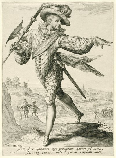 Sargento
Oficiais e soldados (título da série) de Jacob de Gheyn (II)