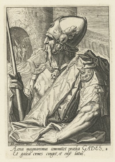 Ancestral Gad Os ancestrais de Israel (título da série) Os Doze Filhos de Jacó (título da série) de Jacob de Gheyn (II)