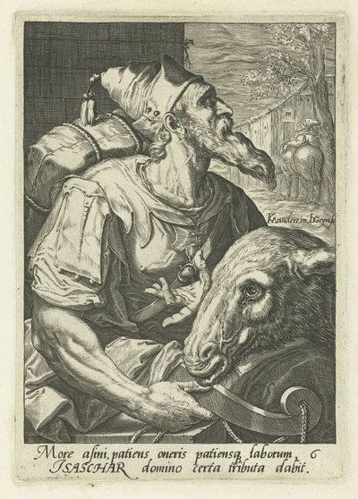 Ancestral Issacar Os ancestrais de Israel (título da série) Os Doze Filhos de Jacó (título da série) de Jacob de Gheyn (II)